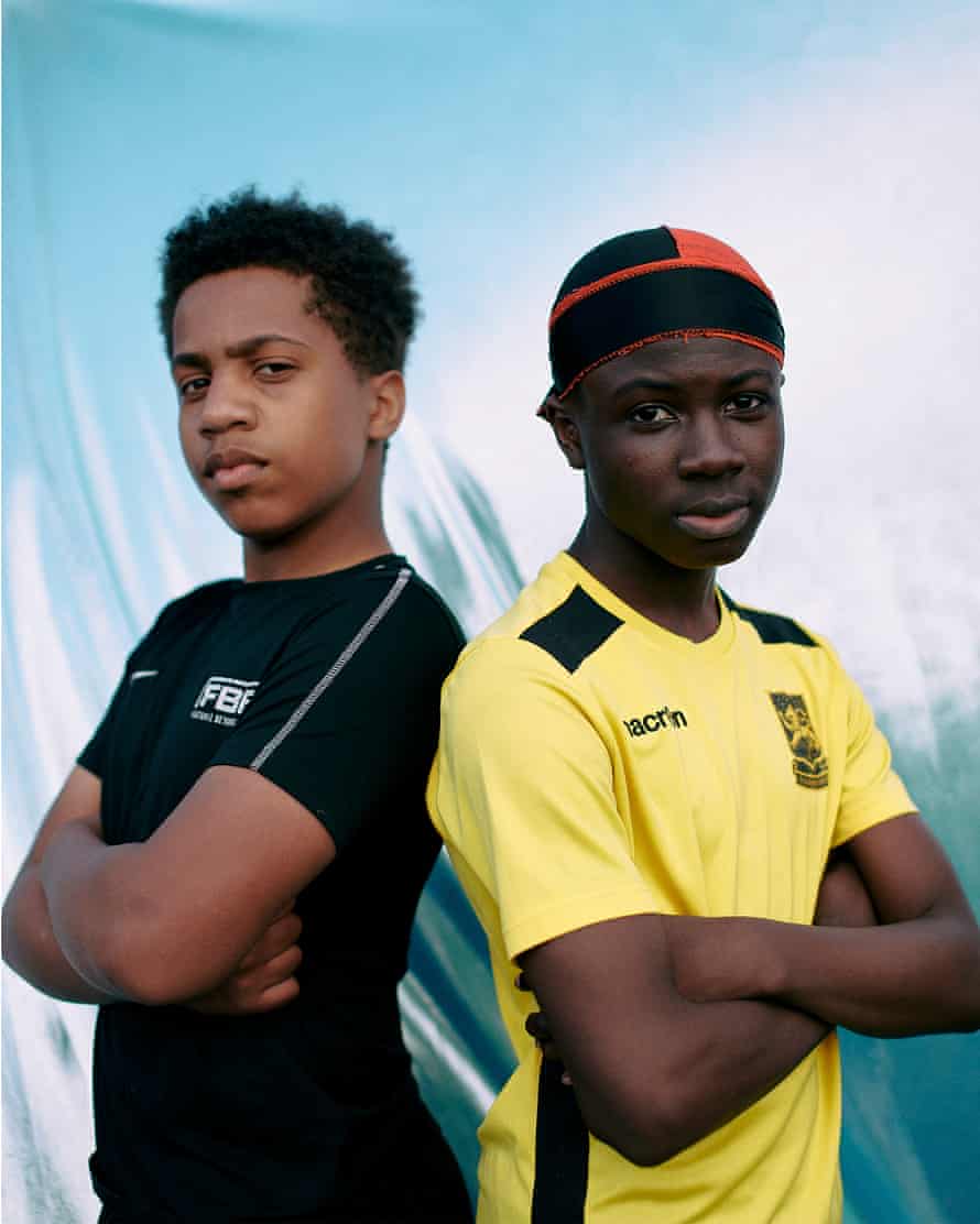 Michael, left, with Rahman