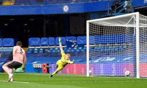 Norwood scores an own goal after a shot from Chilwell.