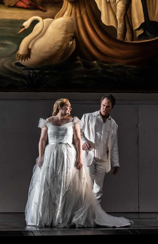 Jennifer Davis as Elsa von Brabant and Brandon Jovanovich in the title role of the Royal Opera's Lohengrin.