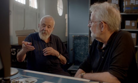 Not entirely on board … Mike Leigh and Walter Murch discuss the Moviola edit of Mr Turner.