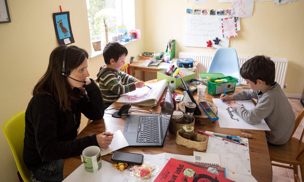 Women Put Careers On Hold To Home School During Uk Covid 19 Lockdown Education The Guardian Home School Kids In 2022