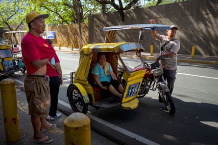 Tricycle drivers in Manila