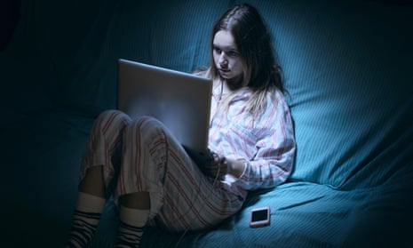 ‘She starts to sit absent-mindedly, clicking and scrolling alone every evening after school.’