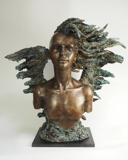 A sea figure bust created by Eve Shepherd for the National Maritime Museum.