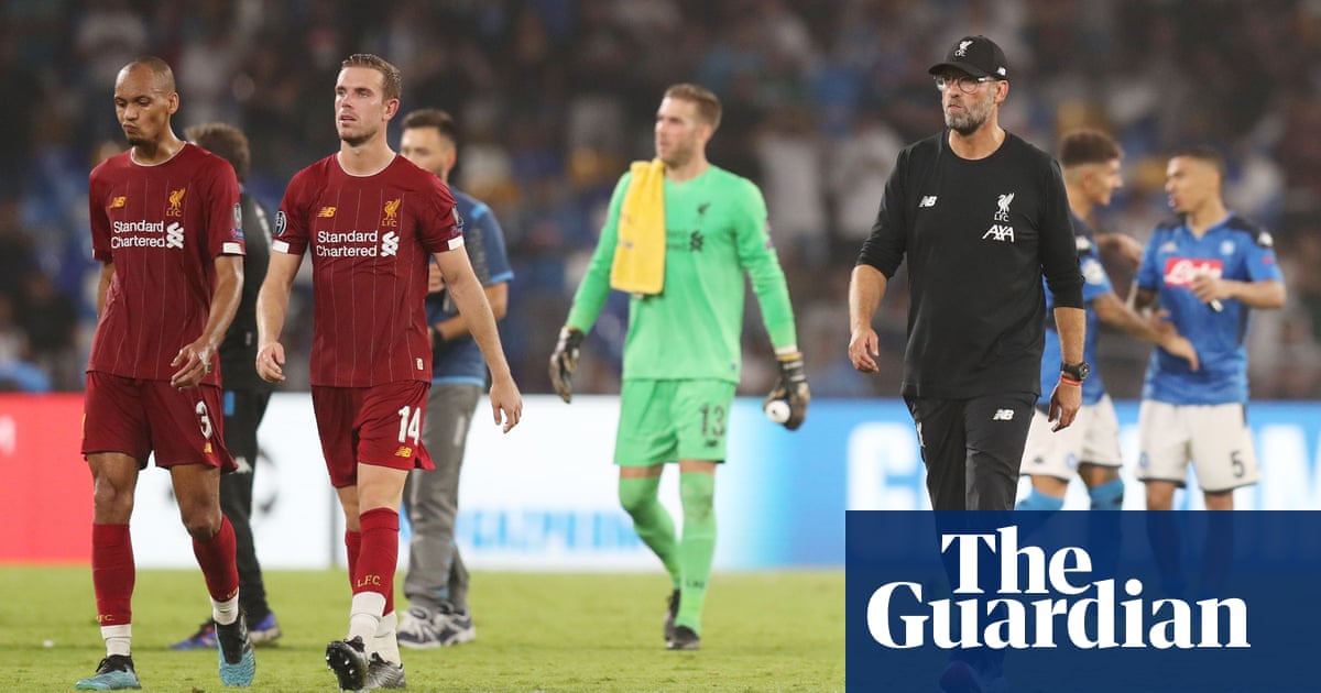 Jürgen Klopp blames dive and VAR for Liverpool’s defeat to Napoli