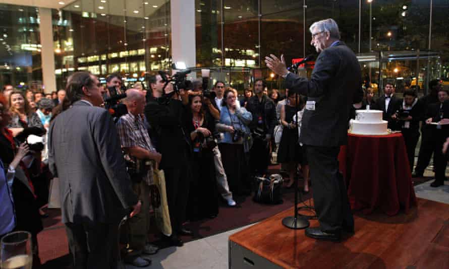 Wilson celebrates his 80th birthday at the 2009 World Science Festival’s Opening Gala at Alice Tully Hall in New York City.