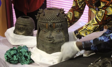 One of the Benin bronzes handed over to Nigeria by Germany in a ceremony on Tuesday. 