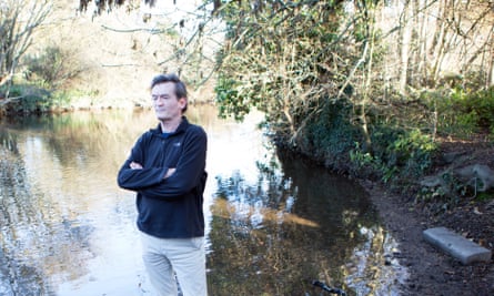 Feargal Sharkey on the River Lea in Harpenden. 