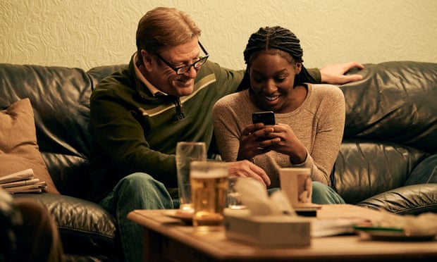 Screen time … Sean Bean as Ian and Chantelle Alle as Jessica.