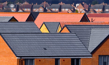 The roofs of new housing