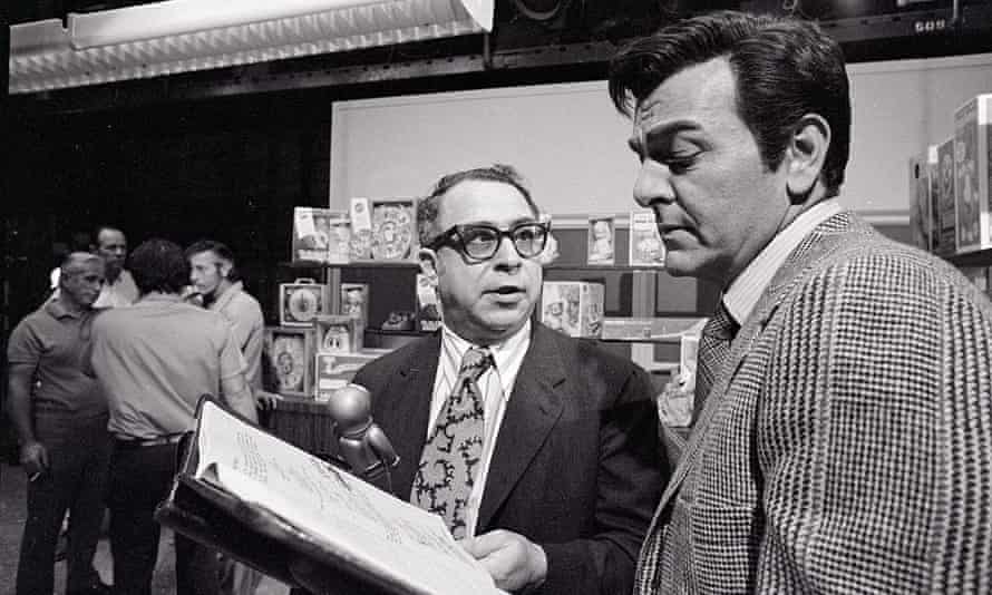 Art Buchwald on Set of Mannix