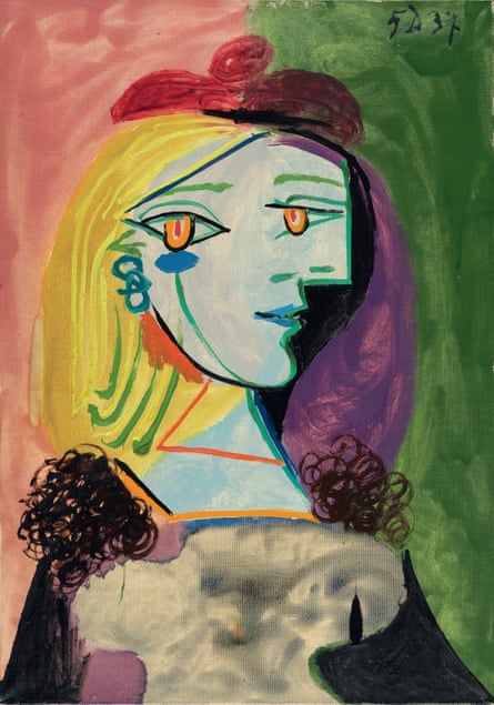 The painting Marie-Thérèse with Red Beret with Pompom is a combination of two of Picasso’s lovers, Maya’s mother Marie-Thérèse Walter and Dora Maar.