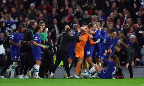 Chelsea are through to the semi-final in the most dramatic fashion after a penalty shoot-out at Stamford Bridge.