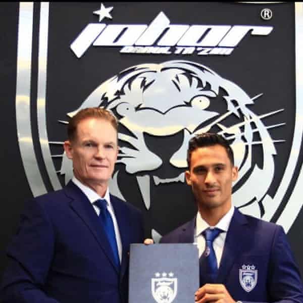 Cristiano Ronaldo, Snoop Dogg and Asia’s glamour club – the second coming of Alistair Edwards | Asian Champions League 4 Edwards and Matthew Davies after the former Perth Glory defender signed with JDT in 2020.
