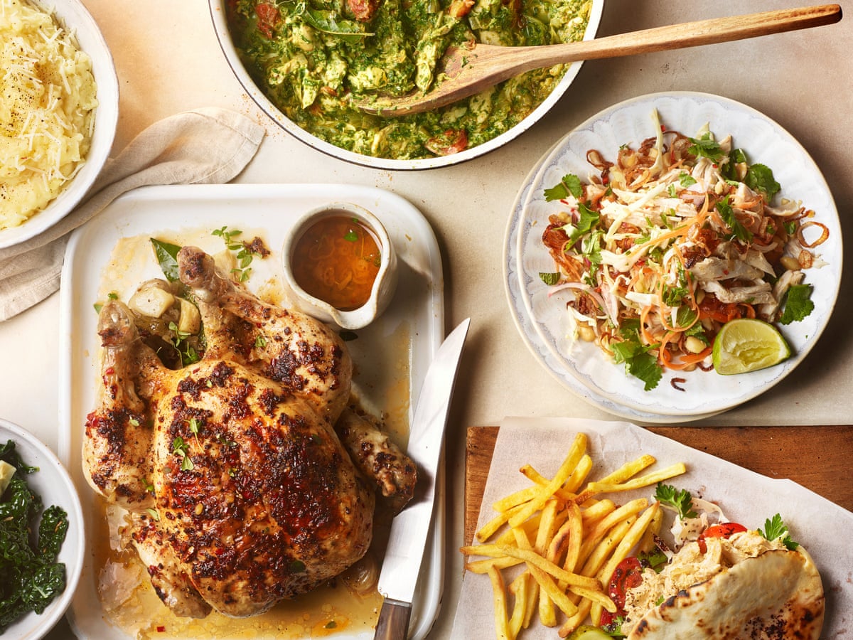 One spicy roast chicken, four brilliant meals – recipes Food