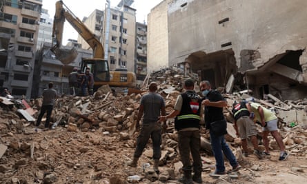 Damage from Israeli airstrikes in Beirut, Lebanon, 12 October 2024