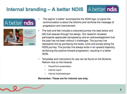 A slide from an internal NDIA staff presentation.