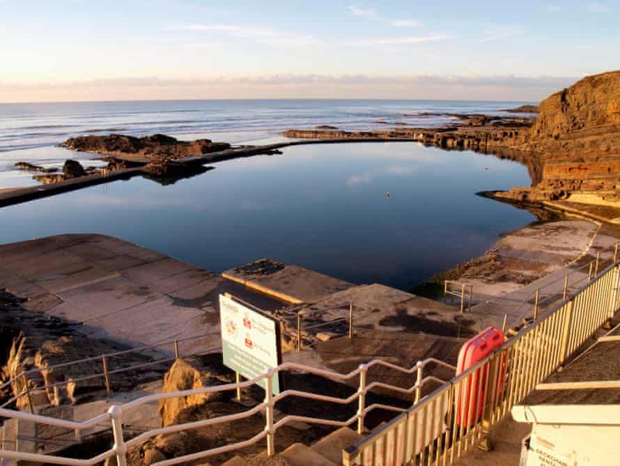 The unheated seawater pool at Bude in Cornwall.