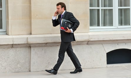 Emmanuel Macron, a man in a hurry.