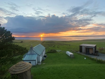 A cabin at Croft 10 smallholding on Lewis.