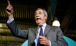 Brexit party leader Nigel Farage