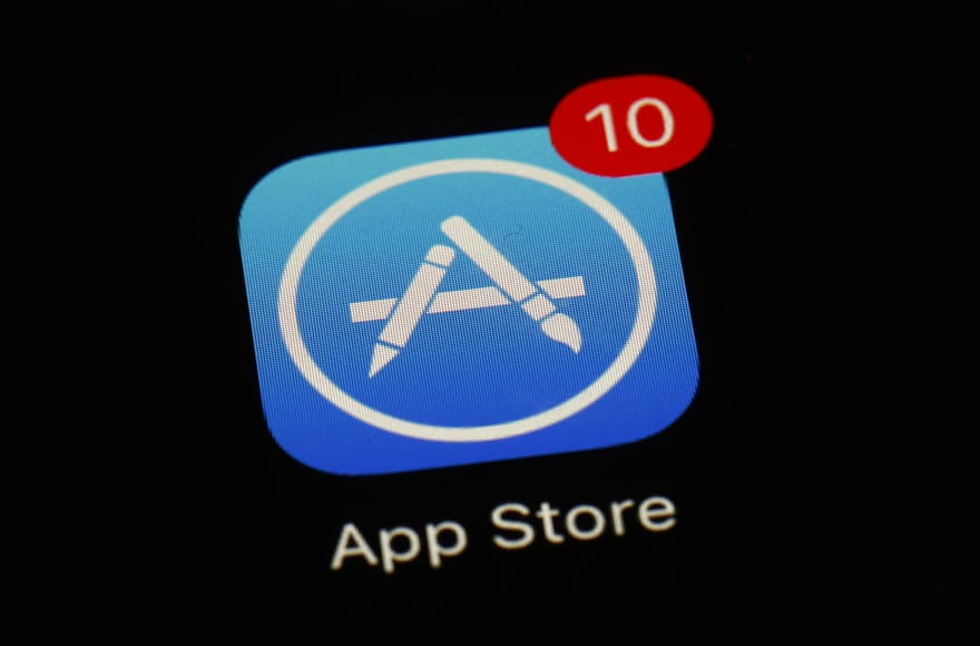 App store icon with updates pending