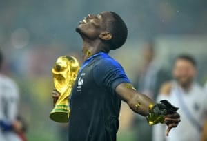 Paul Pogba basks in the euphoria of winning the World Cup.