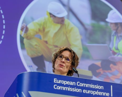 Jessika Roswall speaking during a press conference