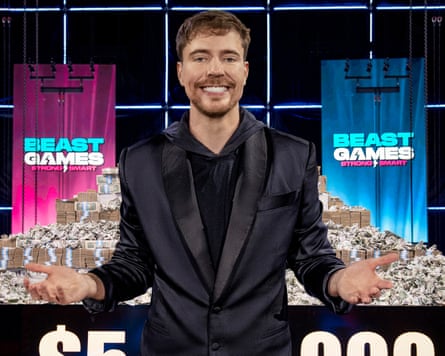 Jimmy Donaldson AKA MrBeast hosts Beast Games, season two.
