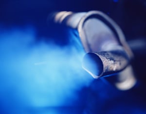 CLOSE UP OF CAR EXHAUST PIPE CAR