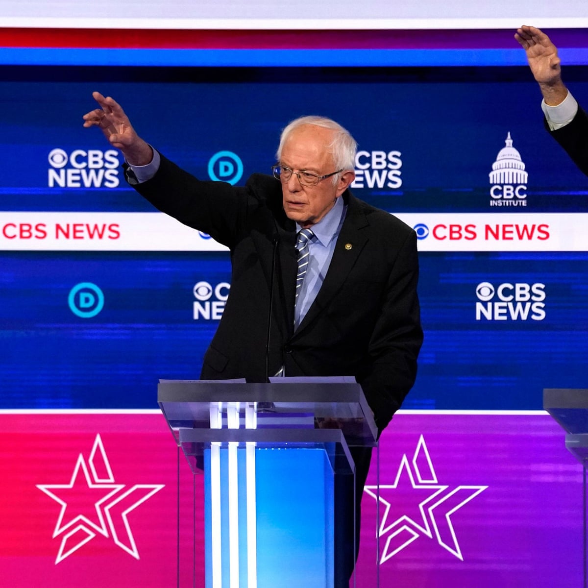 Nothing I M Saying Is Radical Sanders Brushes Off Attacks In Chaotic Debate As It Happened Us News The Guardian