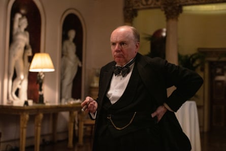 Jason Watkins as Winston Churchill in episode six of SAS Rogue Heroes.