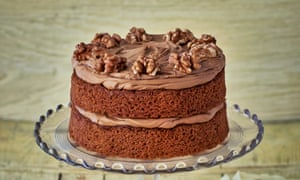 Coffee and walnut cake
