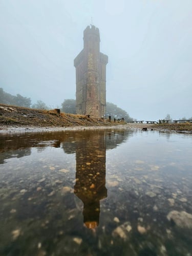 Dorking, UK ‘Leith Hill Tower on a rainy Saturday, the highest point in south-east England, with views over 13 counties. But not in this weather.’