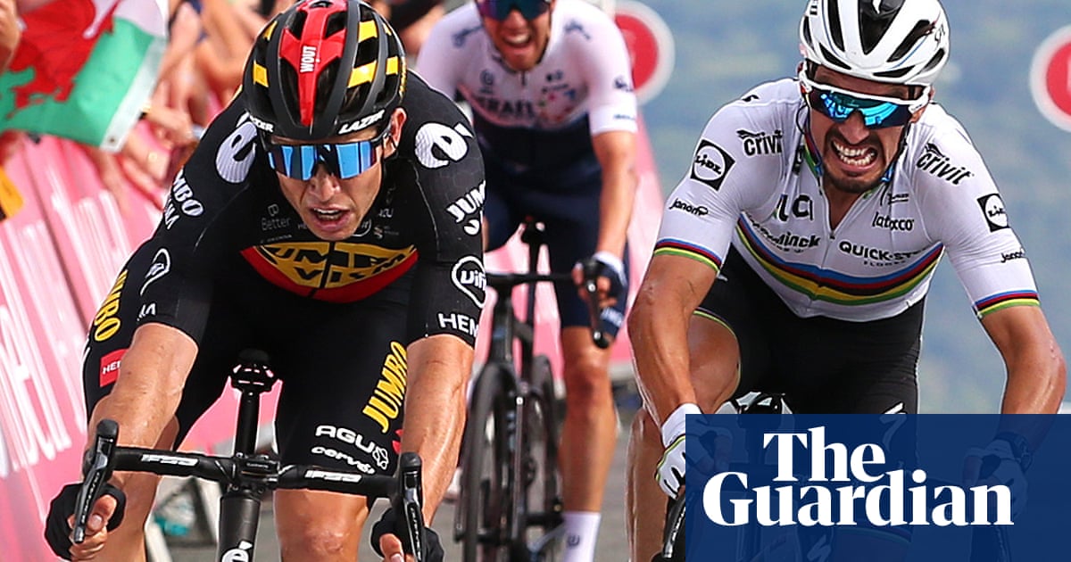 Wout van Aert takes control of Tour of Britain with thrilling sprint victory