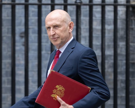 John Healey in Downing Street