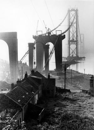 Forth Road Bridge under construction, 1962 In 1962, the striking modern architecture of the emerging Forth Road Bridge attracted his attention. He took numerous pictures of its construction and, being a keen climber, took it upon himself to ascend the catwalk one evening by moonlight