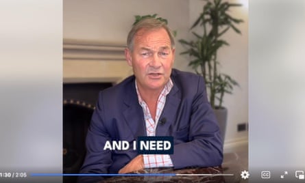 Rupert Lowe filming from the Sanctuary.