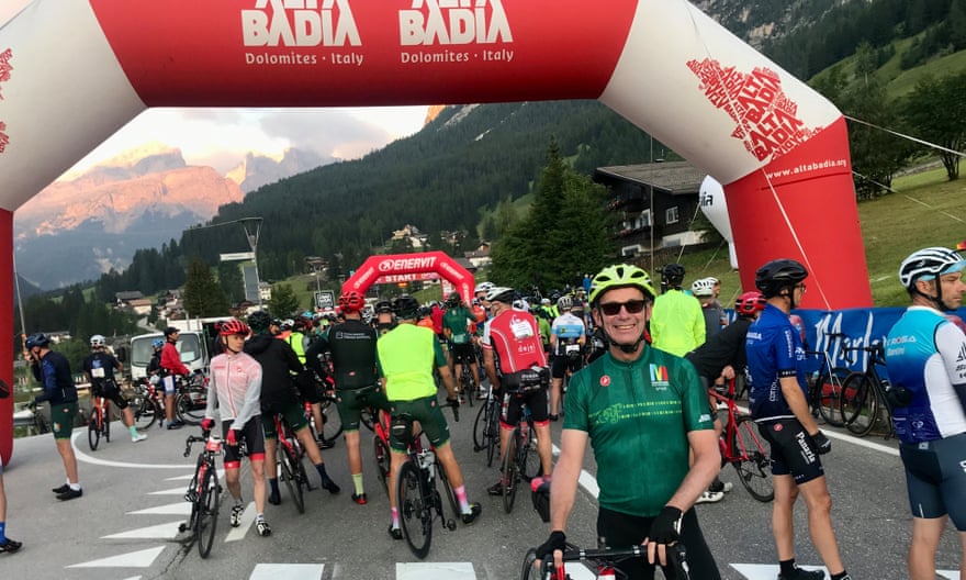Rady to ride: Martin Love lines up with more than 8,000 riders at La Valle where the race begins at 6.30am.