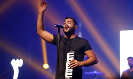 Hamed Sinno, the lead singer of Mashrou’ Leila