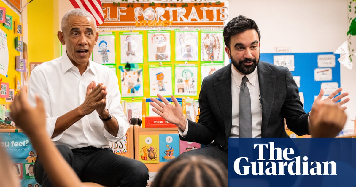Obama and Mamdani sing The Wheels on the Bus with New York preschoolers – video