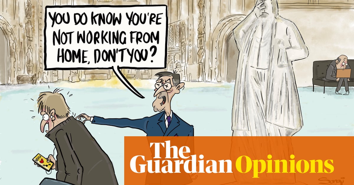 Pete Songi on the Tory MP accused of watching porn on his phone in the Commons – cartoon