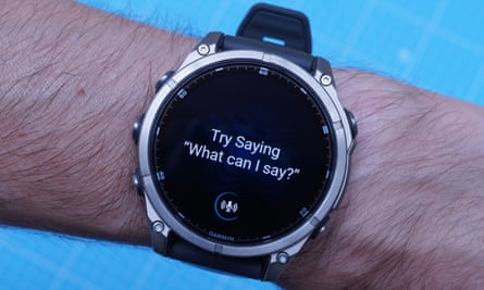 Offline voice control on the Garmin Fenix 8.