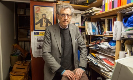 Piers Corbyn photographed at his office in south London