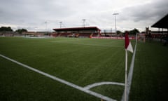Stenhousemuir’s Ochilview Park stadium, pictured in 2016, where the incident occurred on Thursday.
