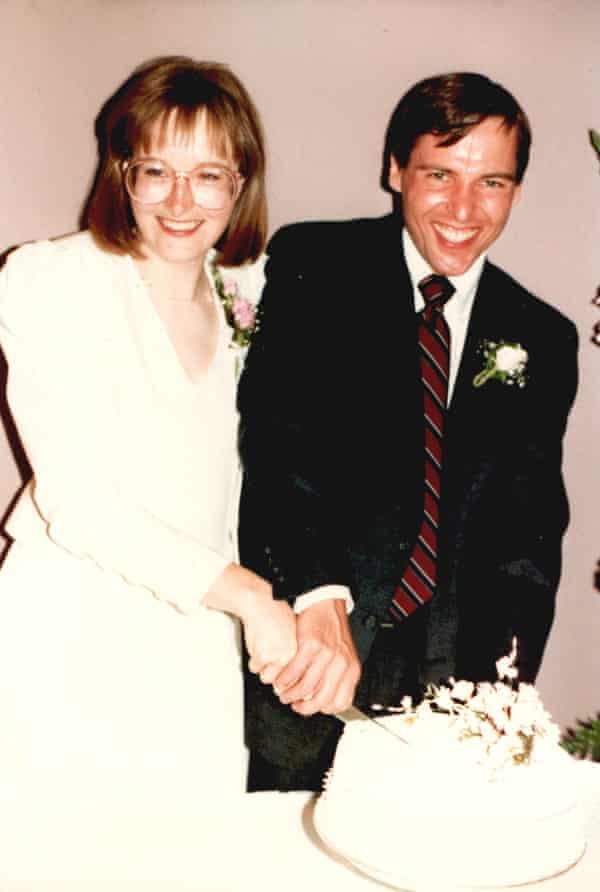 Mary and Roy on their wedding day in 1987.