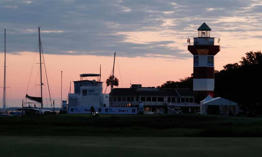 Hilton Head island’s lighthouse at dawn.