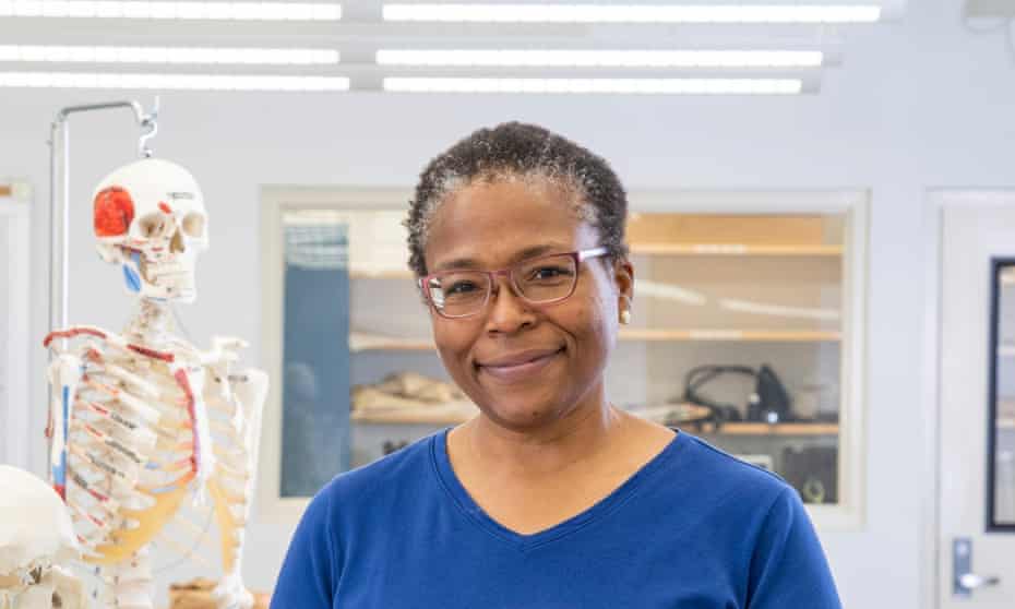Phoebe Stubblefield in her lab in Florida