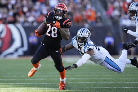 Joe Mixon était une menace constante pour les Bengals dimanche après-midi.