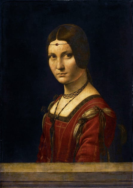 Portrait of a Woman, La Belle Ferroniere, 1493-94 by Leonardo da Vinci